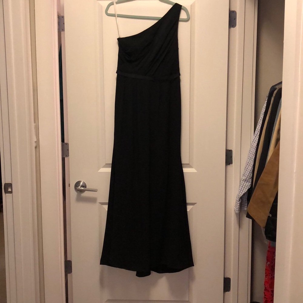 Black tie or bridesmaids black maxi dress